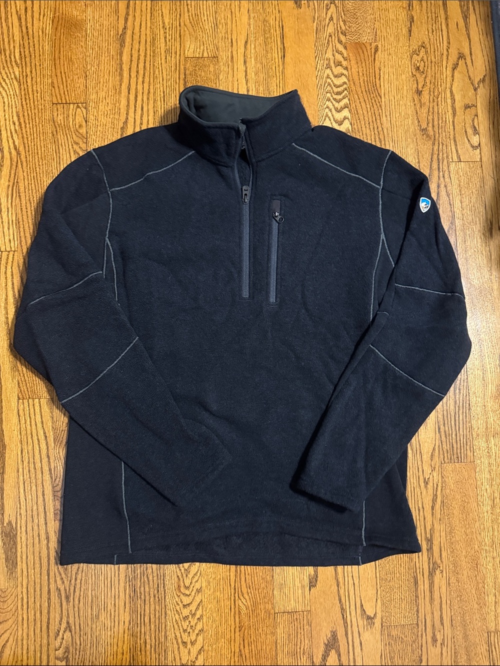 KUHL Men's Black Quarter-Zip Fleece Pullover *Brand New without Tags*